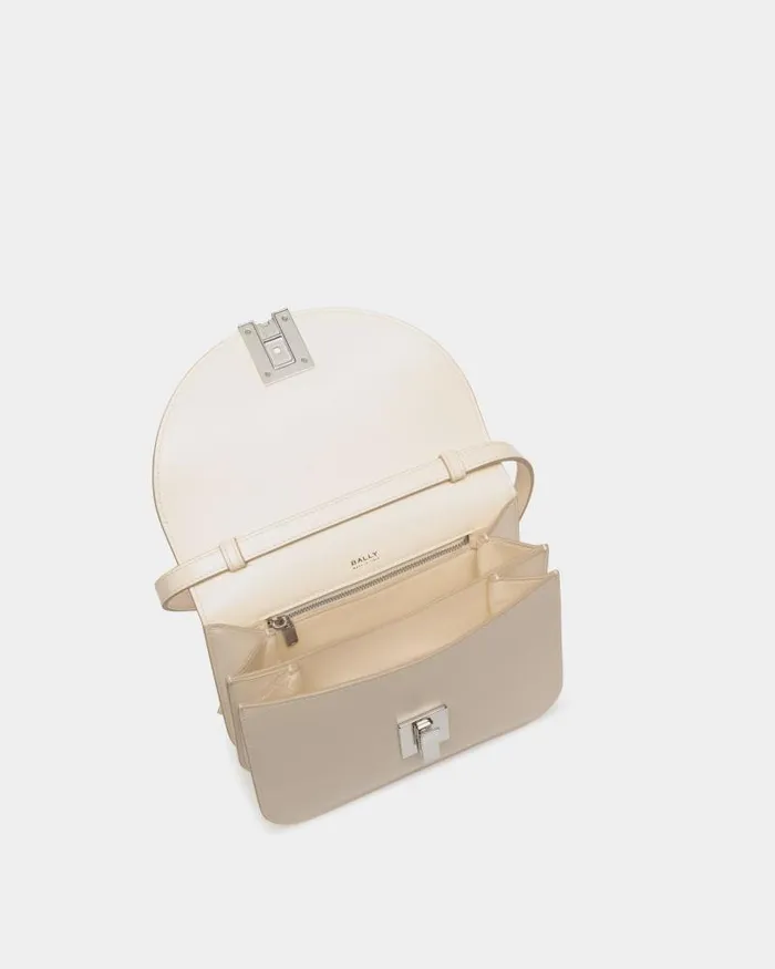 Women Bally Crossbody Bags Ollam Crossbody Bag In White Leather White Women Bally Crossbody Bags Ollam Crossbody Bag In White Leather White