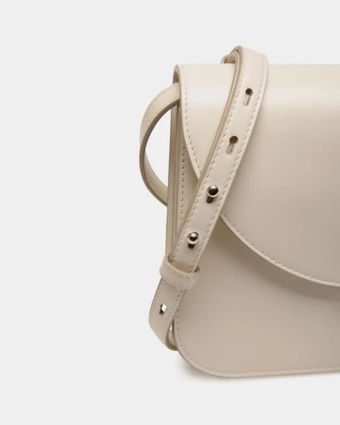 Women Bally Crossbody Bags Ollam Crossbody Bag In White Leather White Women Bally Crossbody Bags Ollam Crossbody Bag In White Leather White