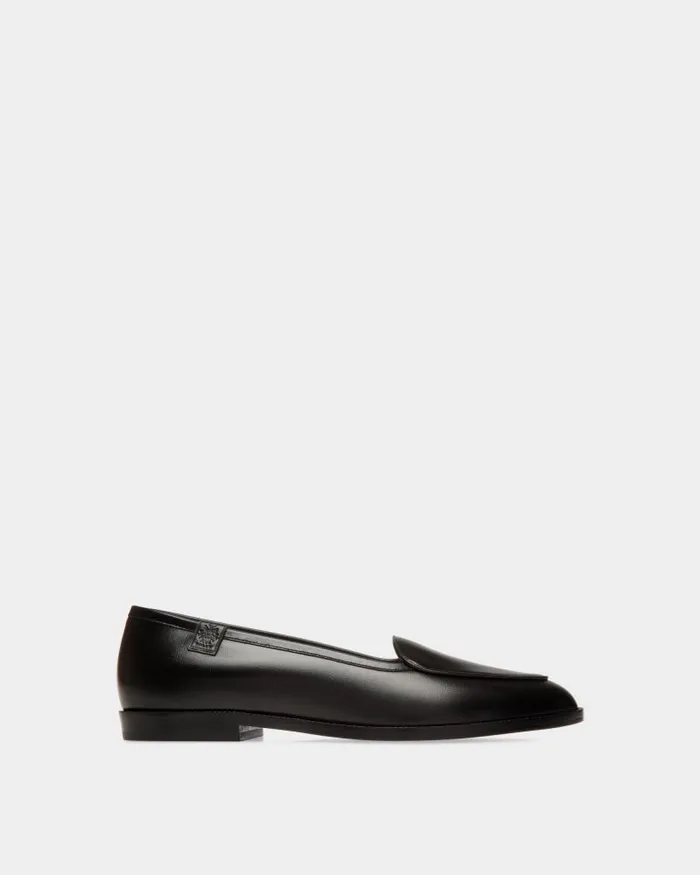 Women Bally Flats and Moccasins Elite Flat In Black Leather Black