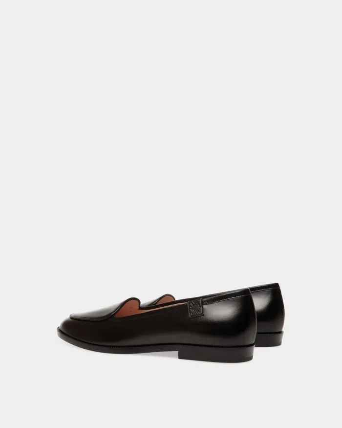 Women Bally Flats and Moccasins Elite Flat In Black Leather Black Women Bally Flats and Moccasins Elite Flat In Black Leather Black