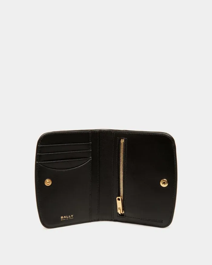 Women Bally Wallets and Card Holders Deco Wallet In Black Leather Black Women Bally Wallets and Card Holders Deco Wallet In Black Leather Black