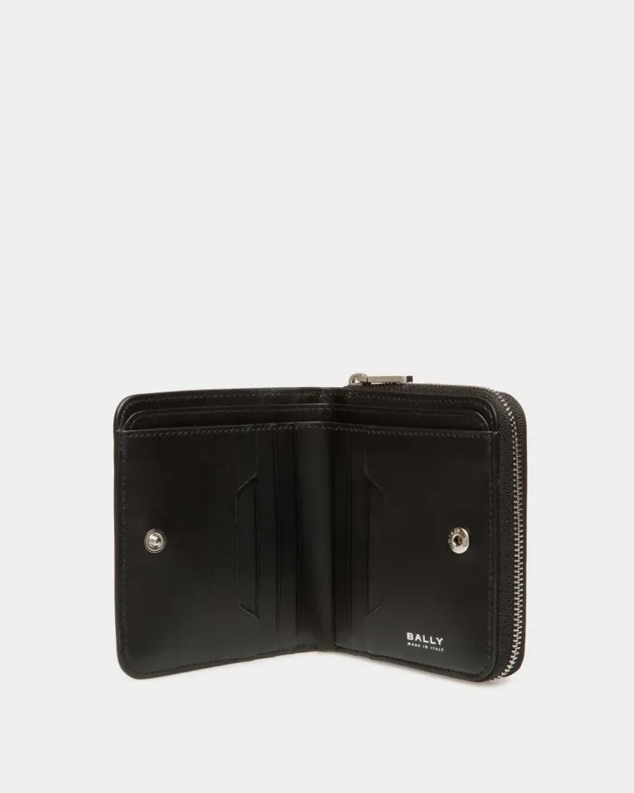 Women Bally Wallets and Card Holders Swissness Wallet In Black Leather With Studs Black Women Bally Wallets and Card Holders Swissness Wallet In Black Leather With Studs Black
