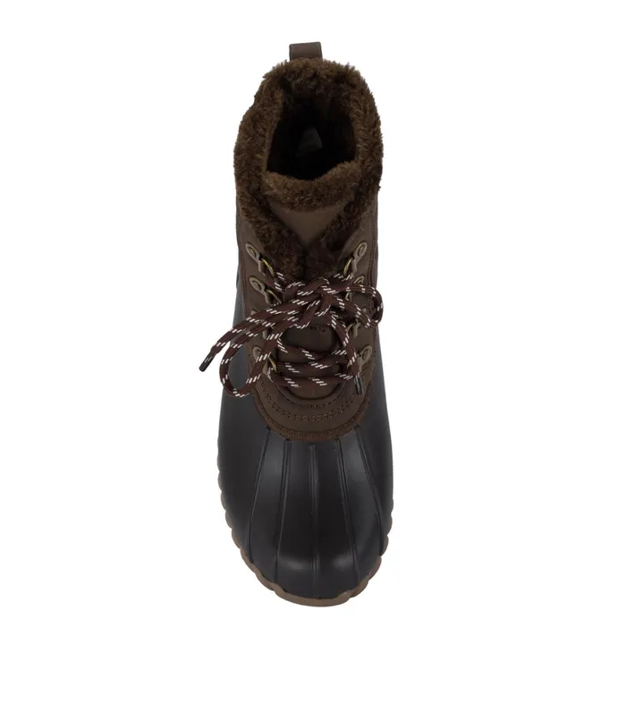 Women Baretraps Booties Flynn Duck Boot Dark Brown
