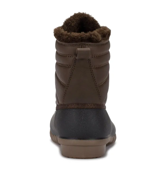 Women Baretraps Booties Flynn Duck Boot Dark Brown