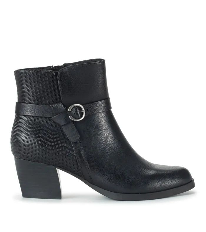 Women Baretraps Booties Linda Block Heel Bootie Black