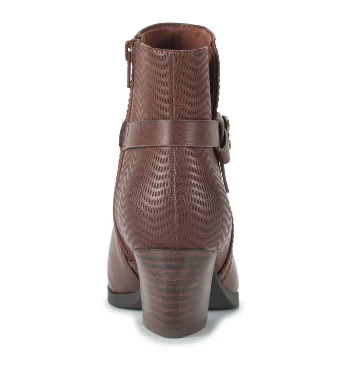 Women Baretraps Booties Linda Block Heel Bootie Oak