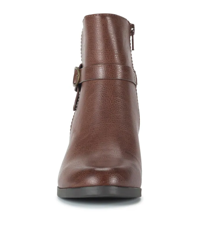 Women Baretraps Booties Linda Block Heel Bootie Oak