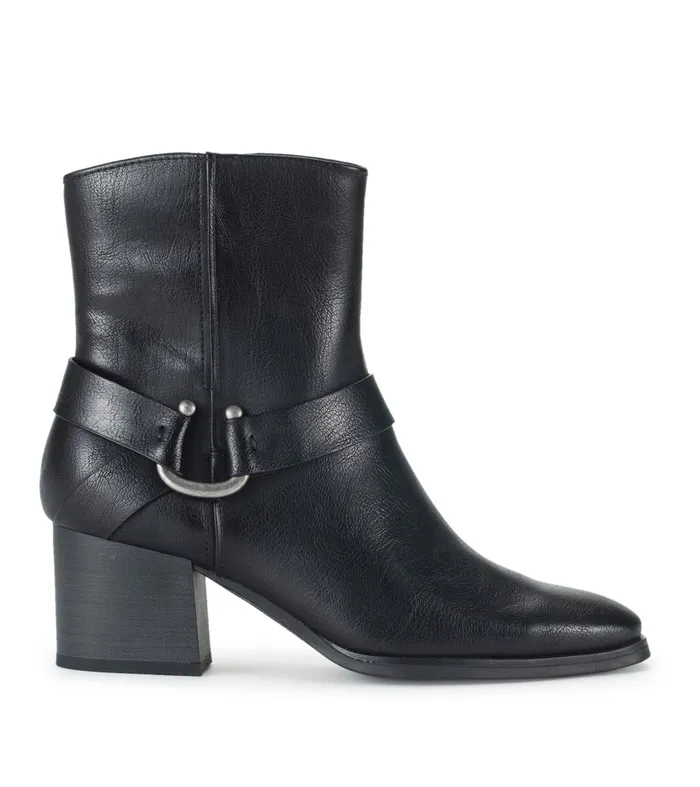 Women Baretraps Booties Tiana Block Heel Bootie Black