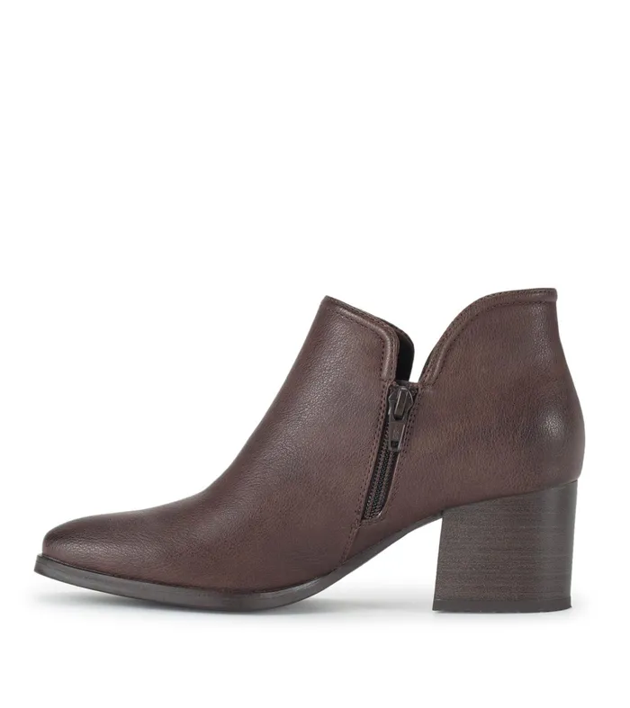Women Baretraps Booties Tristen Ankle Bootie Dark Brown
