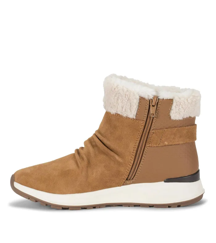 Women Baretraps Cold Weather Boots Becki Cold Weather Bootie Cognac Multi Suede