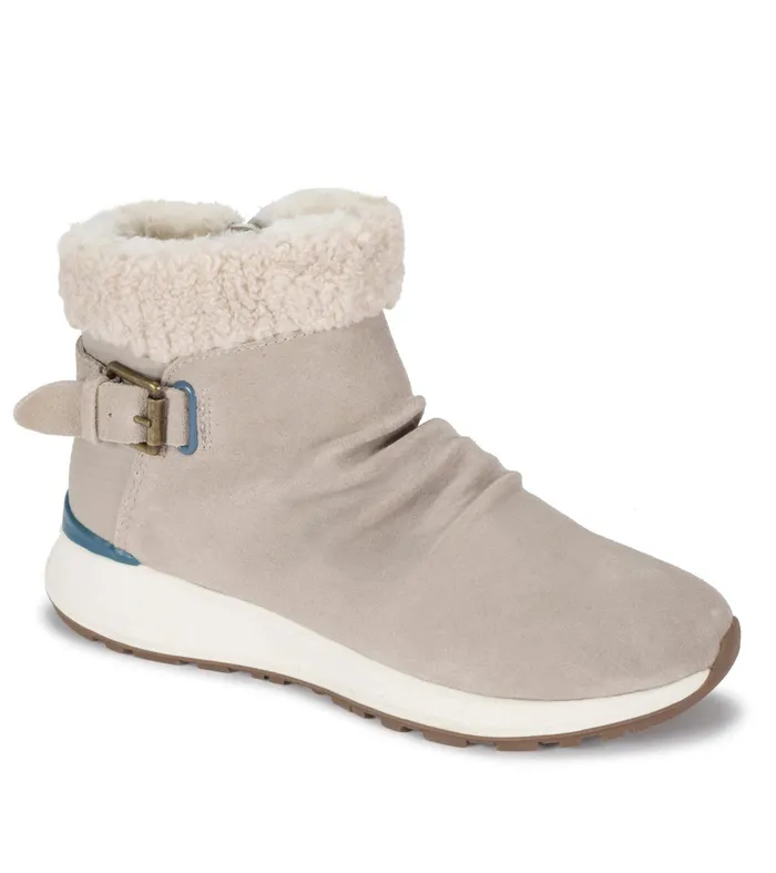 Women Baretraps Cold Weather Boots Becki Cold Weather Bootie Stone Suede