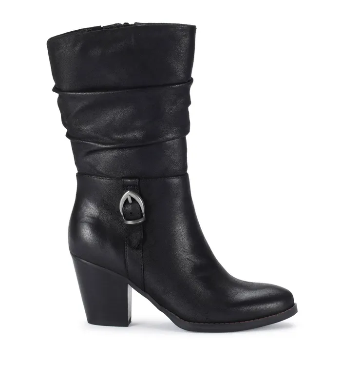 Women Baretraps Knee High Boots Cheyenne Mid Calf Boot Black