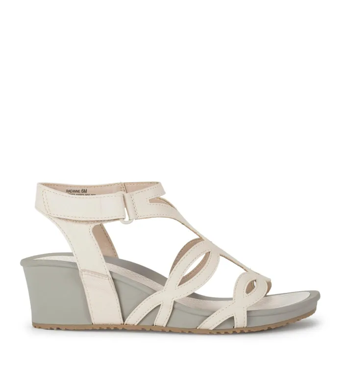 Women Baretraps Rebound Sandals Raeanne Wedge Sandal Cream