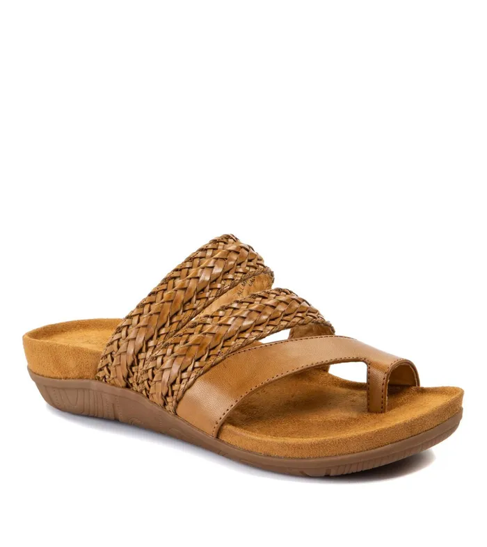 Women Baretraps Slides and Slip On Sandals Jonelle Slide Sandal Caramel