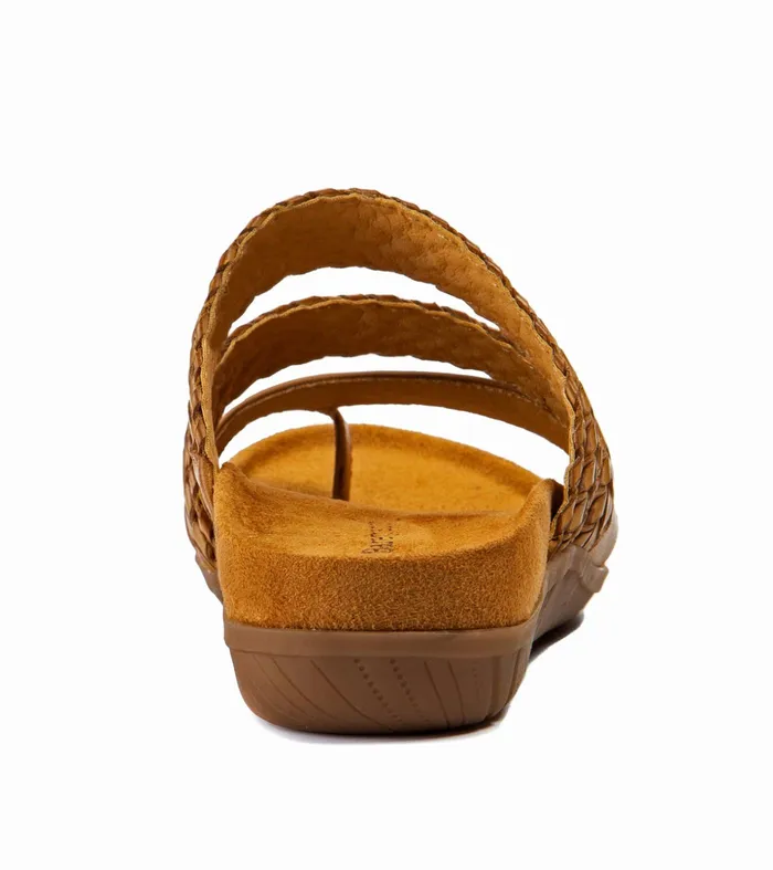 Women Baretraps Slides and Slip On Sandals Jonelle Slide Sandal Caramel