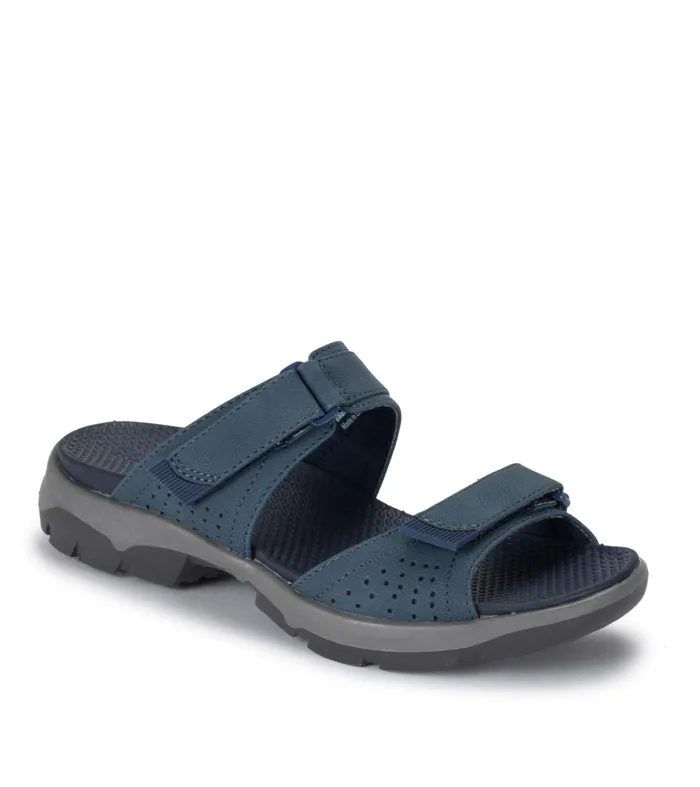 Women Baretraps Slides and Slip On Sandals Leella Slide Sandal Navy Blue