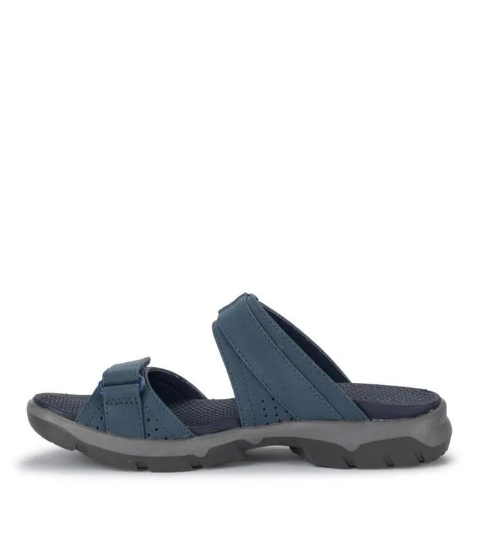 Women Baretraps Slides and Slip On Sandals Leella Slide Sandal Navy Blue