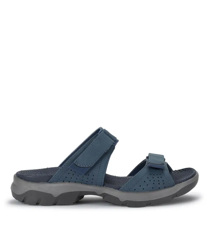 Women Baretraps Slides and Slip On Sandals Leella Slide Sandal Navy Blue