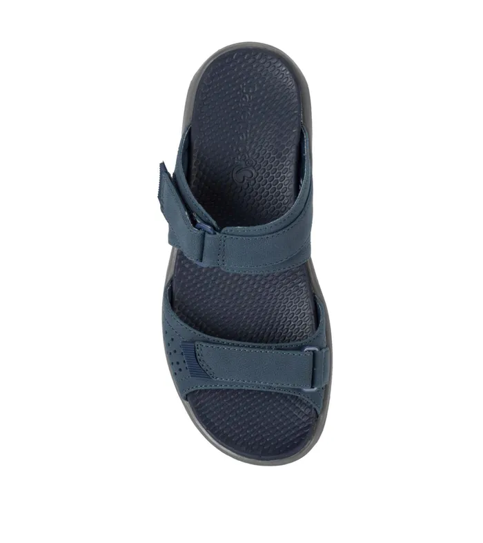 Women Baretraps Slides and Slip On Sandals Leella Slide Sandal Navy Blue