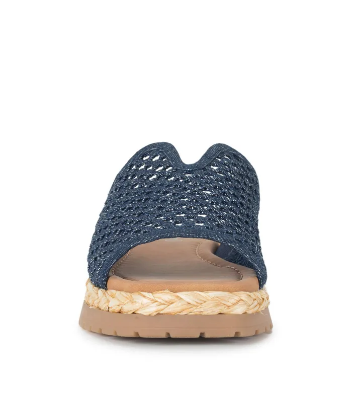 Women Baretraps Slides and Slip On Sandals Tasmine Slide Sandal Dark Denim