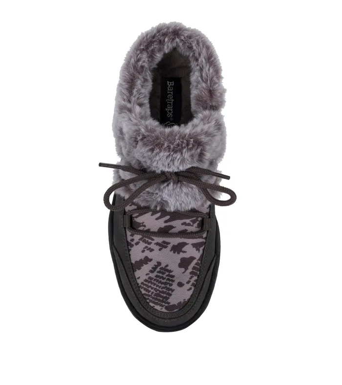Women Baretraps Slippers Landon Clog Slipper Dark Grey Zebra