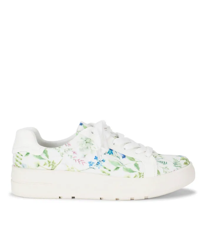 Women Baretraps Sneakers Nishelle Lace Up Sneaker Whitemulti Flower Canvas