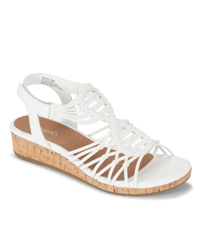 Women Baretraps Wedge Sandals Areana Wedge Sandal White