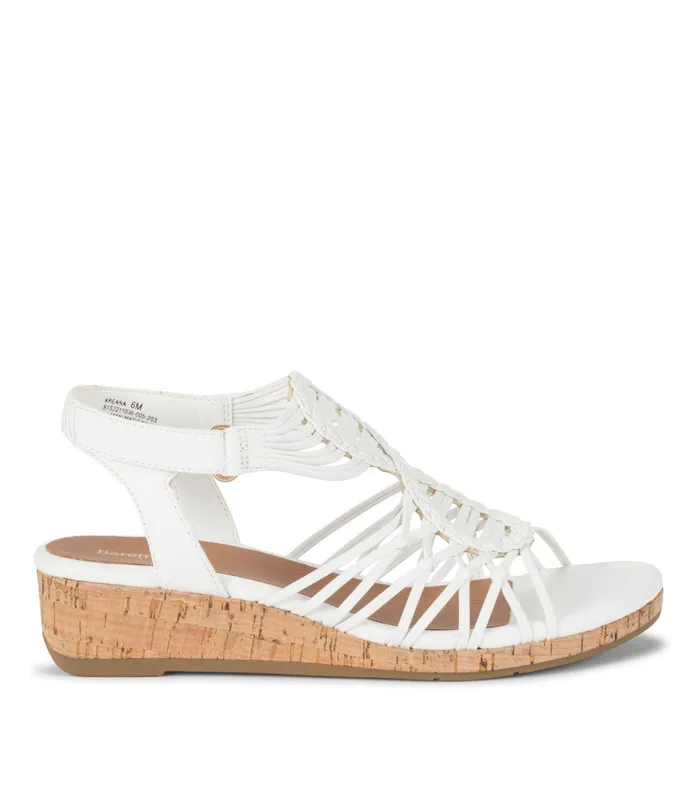 Women Baretraps Wedge Sandals Areana Wedge Sandal White