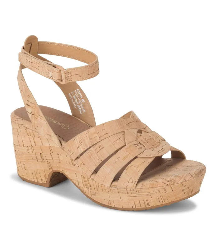 Women Baretraps Wedge Sandals Bonita Wedge Sandal Natural Cork