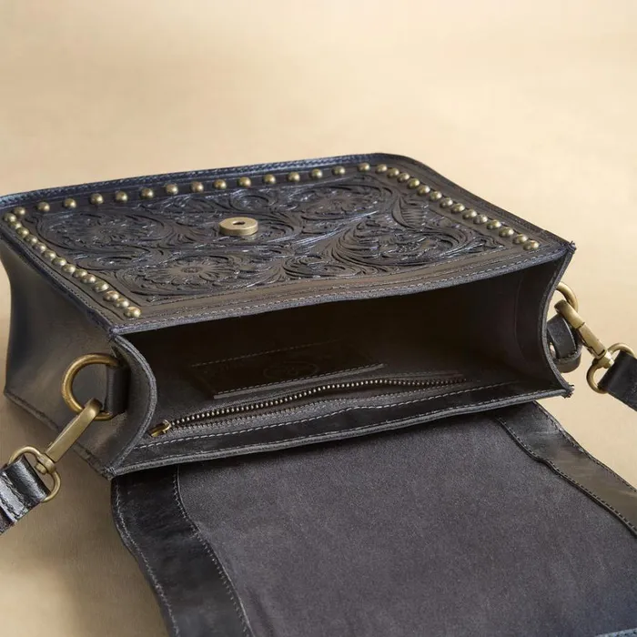 Women Baroque Tooled Bag Black Sundance Catalog Handbags Women Baroque Tooled Bag Black Sundance Catalog Handbags