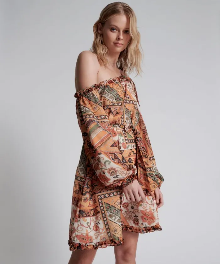 Women BAZAAR PAISLEY ONE SHOULDER DRESS One Teaspoon Mini Dresses Women BAZAAR PAISLEY ONE SHOULDER DRESS One Teaspoon Mini Dresses