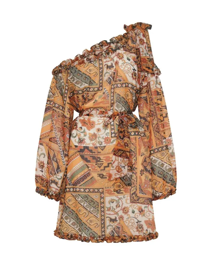 Women BAZAAR PAISLEY ONE SHOULDER DRESS One Teaspoon Mini Dresses Women BAZAAR PAISLEY ONE SHOULDER DRESS One Teaspoon Mini Dresses