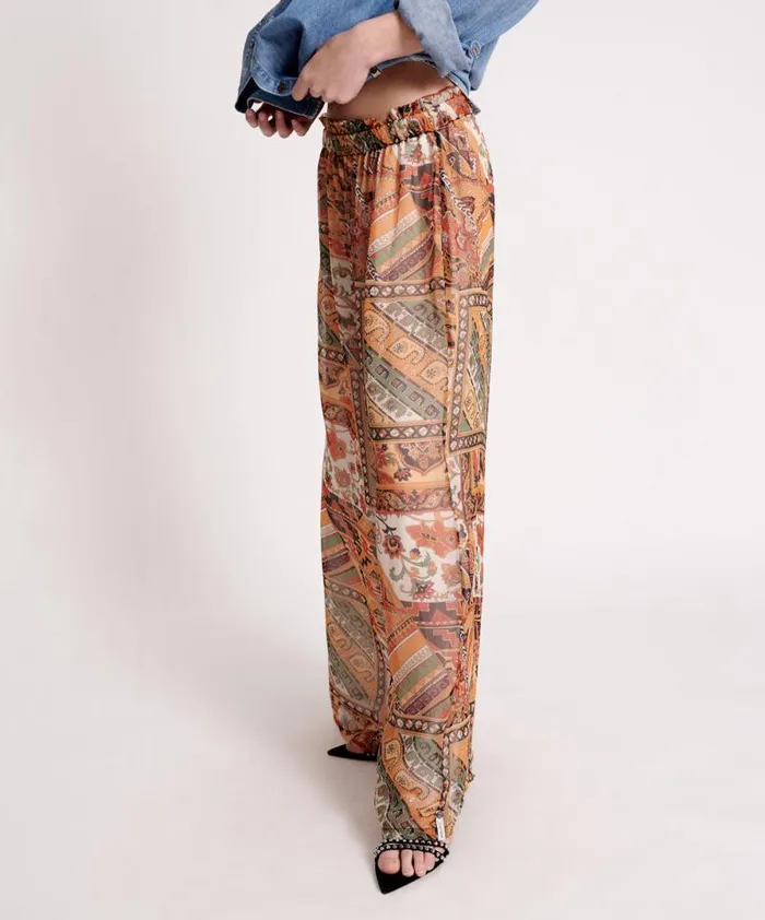 Women BAZAAR PAISLEY PALAZZO PANTS One Teaspoon Bottoms Women BAZAAR PAISLEY PALAZZO PANTS One Teaspoon Bottoms