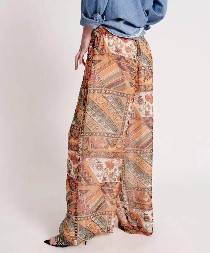 Women BAZAAR PAISLEY PALAZZO PANTS One Teaspoon Bottoms Women BAZAAR PAISLEY PALAZZO PANTS One Teaspoon Bottoms