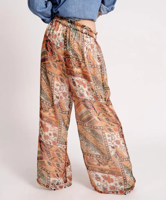 Women BAZAAR PAISLEY PALAZZO PANTS One Teaspoon Bottoms Women BAZAAR PAISLEY PALAZZO PANTS One Teaspoon Bottoms