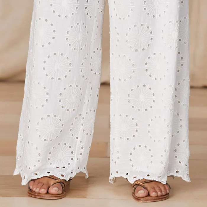 Women Beachy Bliss Eyelet Pants White Sundance Catalog Pants and Shorts Women Beachy Bliss Eyelet Pants White Sundance Catalog Pants and Shorts