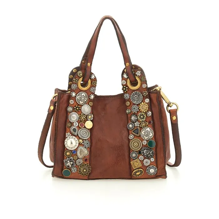Women Bella Di Notte Cognac Campomaggi Crossbody Bags