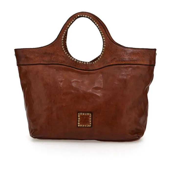 Women Bella Di Notte Cognac Campomaggi ShoppersTote Bags Women Bella Di Notte Cognac Campomaggi ShoppersTote Bags
