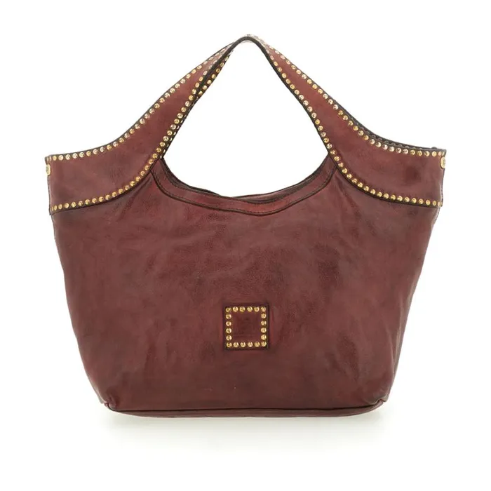 Women Bella Di Notte Red Campomaggi ShoppersTote Bags Women Bella Di Notte Red Campomaggi ShoppersTote Bags