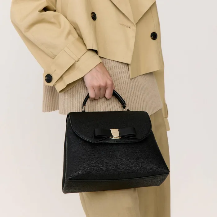 Women Belle Handbag Black Fiorelli Grab Bags