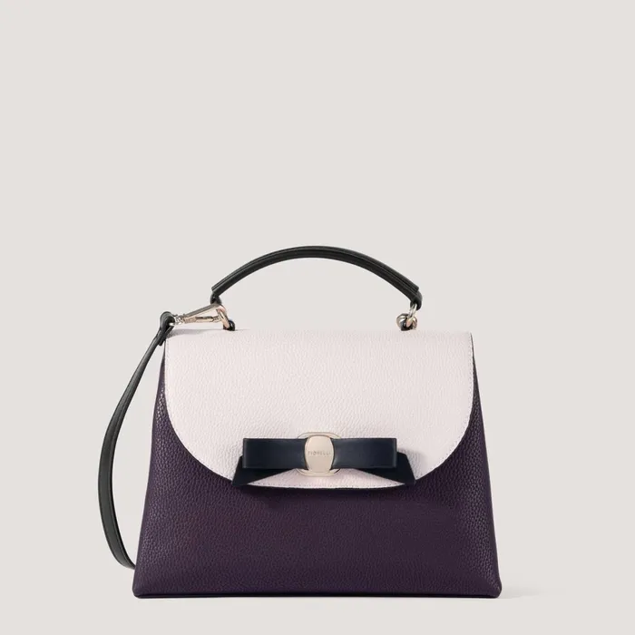 Women Belle Handbag Burgundy Black White Fiorelli Grab Bags