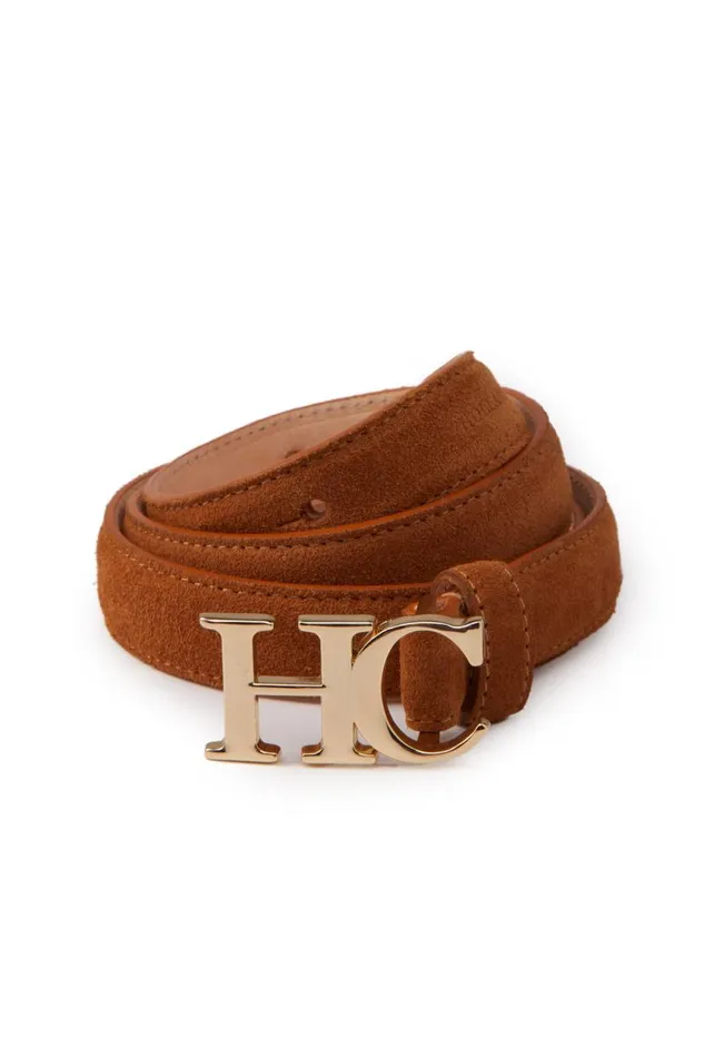 Women Belts Holland Cooper Atelier Ultra Slim Belt Tan Suede Women Belts Holland Cooper Atelier Ultra Slim Belt Tan Suede