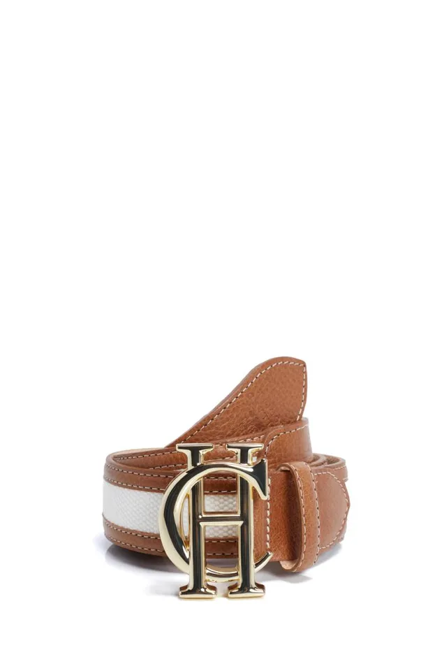 Women Belts Holland Cooper HC Classic Belt Tan Canvas Women Belts Holland Cooper HC Classic Belt Tan Canvas