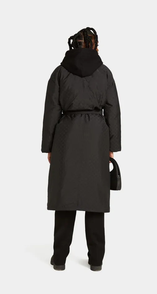Women Black Oversized Riesha Trenchcoat Daily Paper Jackets Women Black Oversized Riesha Trenchcoat Daily Paper Jackets