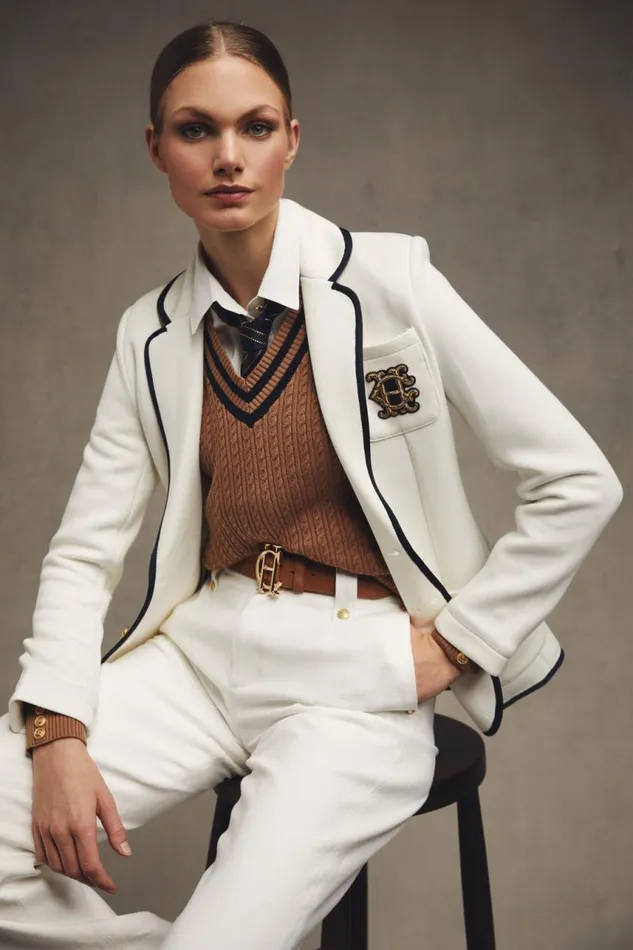 Women Blazers Holland Cooper Henley Blazer Cream Women Blazers Holland Cooper Henley Blazer Cream
