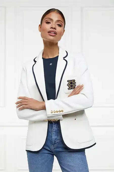 Women Blazers Holland Cooper Henley Blazer Cream Women Blazers Holland Cooper Henley Blazer Cream
