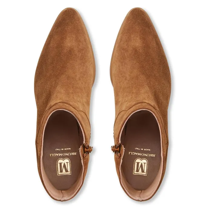 Women Boots Bruno Magli Fabiana Boot Cognac Suede
