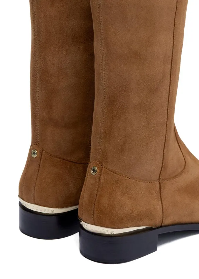 Women Boots Holland Cooper Albany Knee Boot Tan Suede Women Boots Holland Cooper Albany Knee Boot Tan Suede