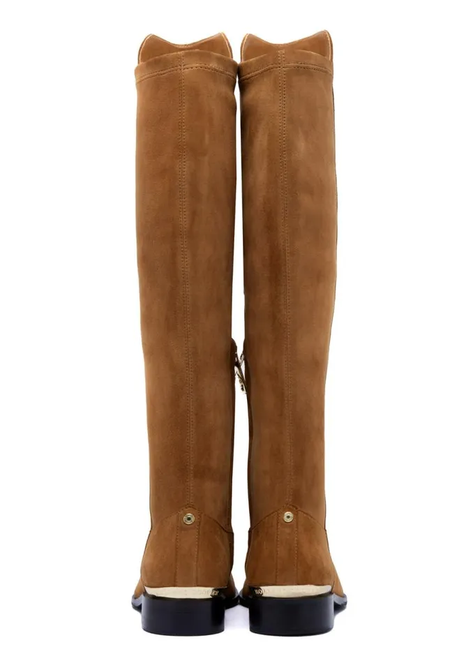 Women Boots Holland Cooper Albany Knee Boot Tan Suede Women Boots Holland Cooper Albany Knee Boot Tan Suede