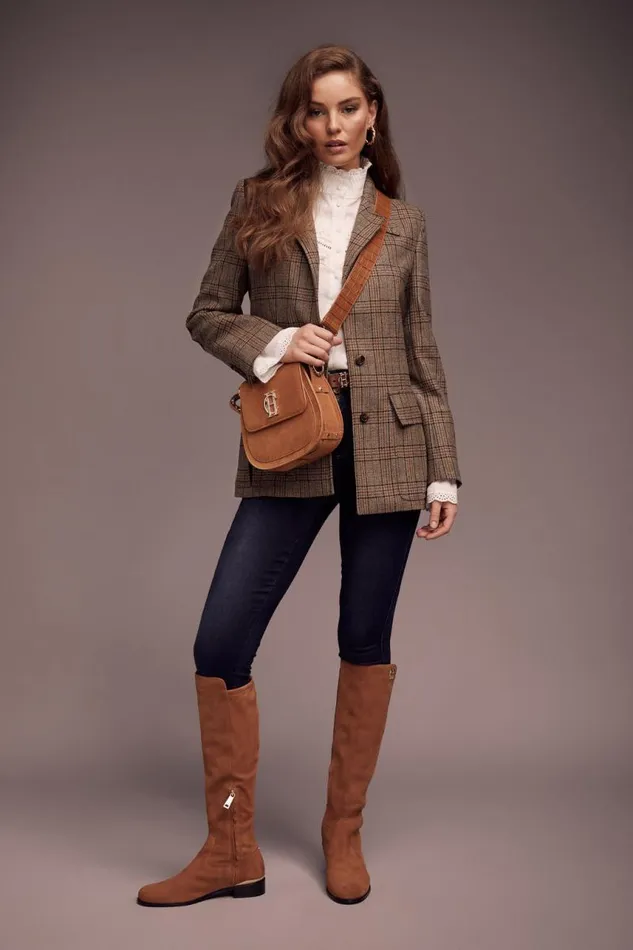 Women Boots Holland Cooper Albany Knee Boot Tan Suede Women Boots Holland Cooper Albany Knee Boot Tan Suede